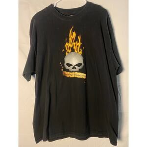 Harley Davidson Cancun, Mexico Skull Graphic Print Black Shirt Men's Size M/L?